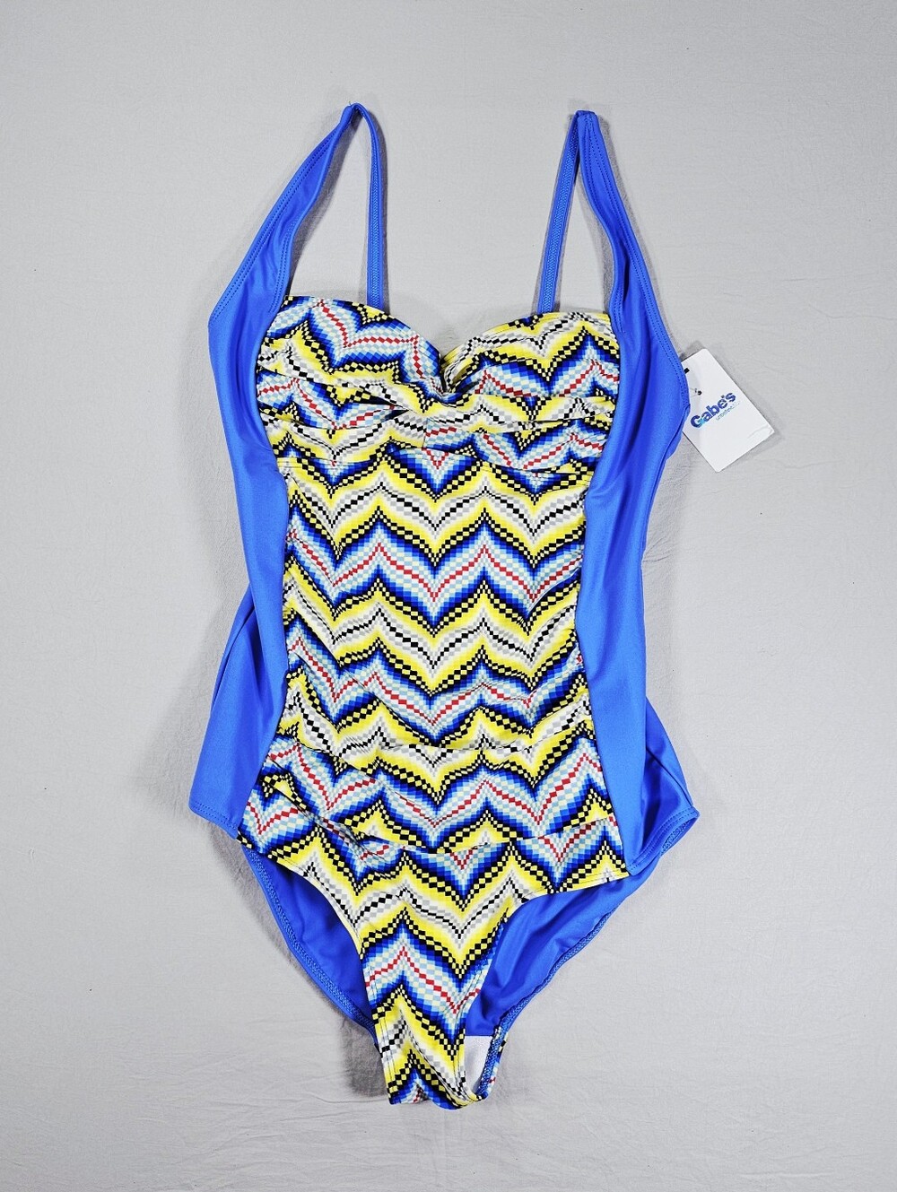 Romenza Women's One-Piece Swimsuit with Geometric Pattern